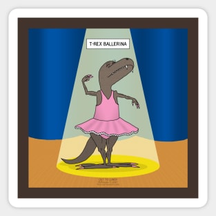 T-Rex Ballerina Sticker